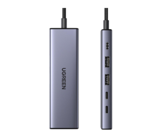UGREEN Hub USB-C 6w1 CM511 USB-C do 2x USB DP 4K 2x USB-C PD 100W - 1488931 - zdjęcie